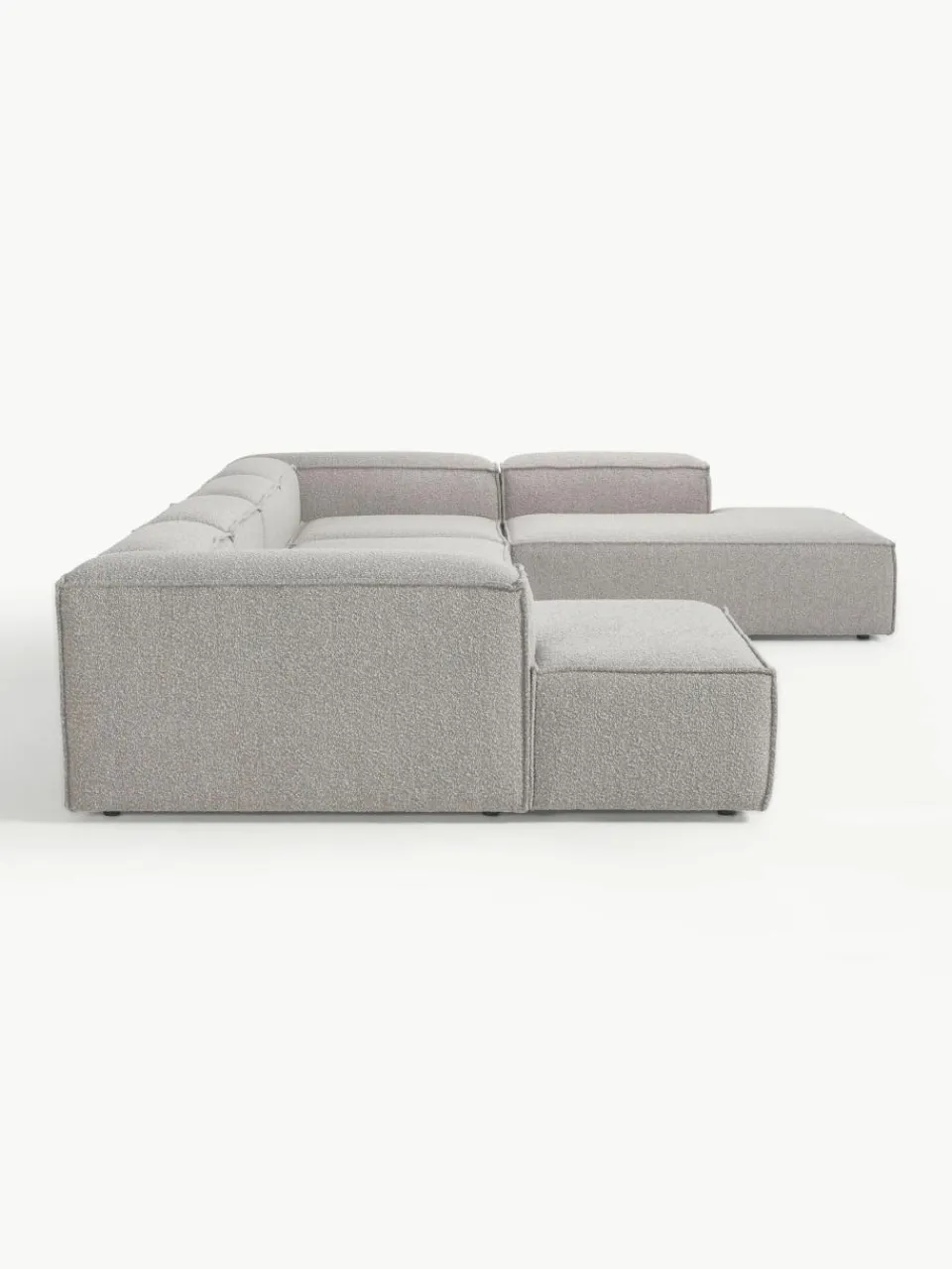 Modulaire U-bank Lennon uit bouclé^Westwing Collection New