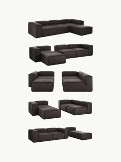 Modulaire U-bank Lennon van gerecycled leer^Westwing Collection Online