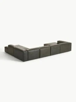 Modulaire U-bank Lennon van gerecycled leer^Westwing Collection Online