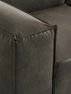 Modulaire U-bank Lennon van gerecycled leer^Westwing Collection Online
