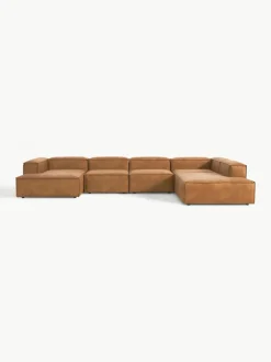 Modulaire U-bank Lennon van gerecycled leer^Westwing Collection Sale