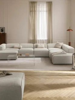 Modulaire U-bank Lennon van linnenmix^Westwing Collection Outlet
