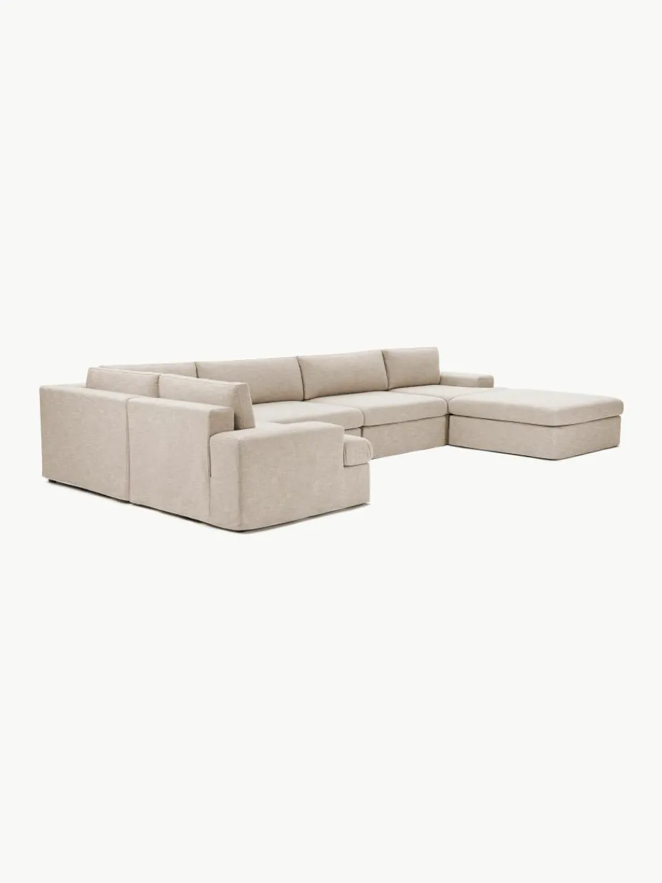 Modulaire U-bank Russell met afneembaar hoezen^Westwing Collection Hot