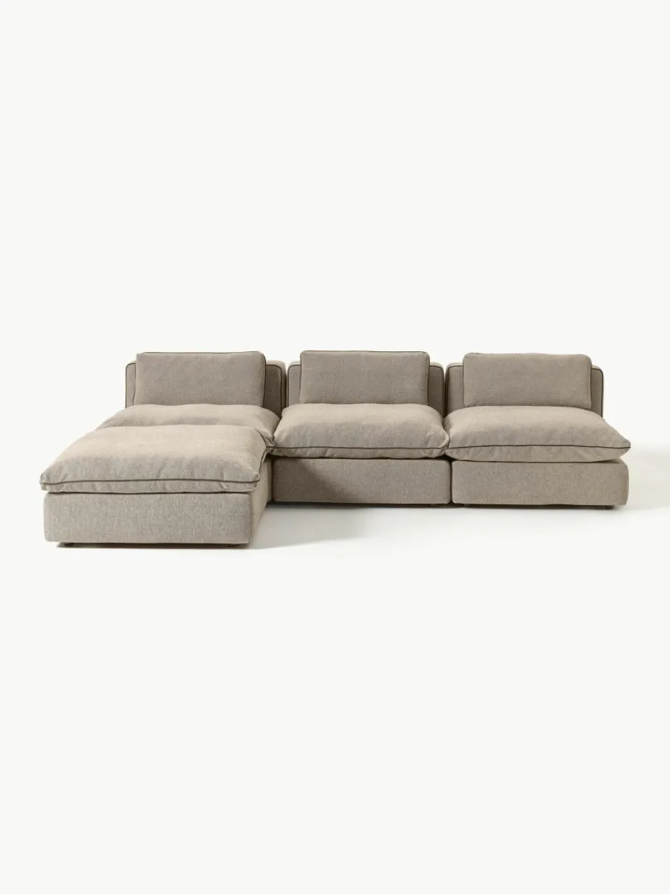Modulaire XL bank Felix met poef^Westwing Collection Fashion