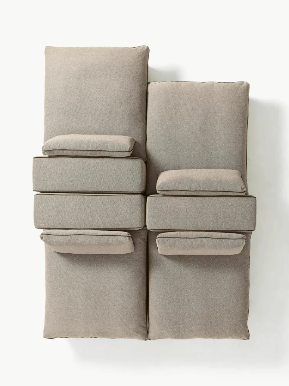 Modulaire XL bank Felix met poef^Westwing Collection Fashion