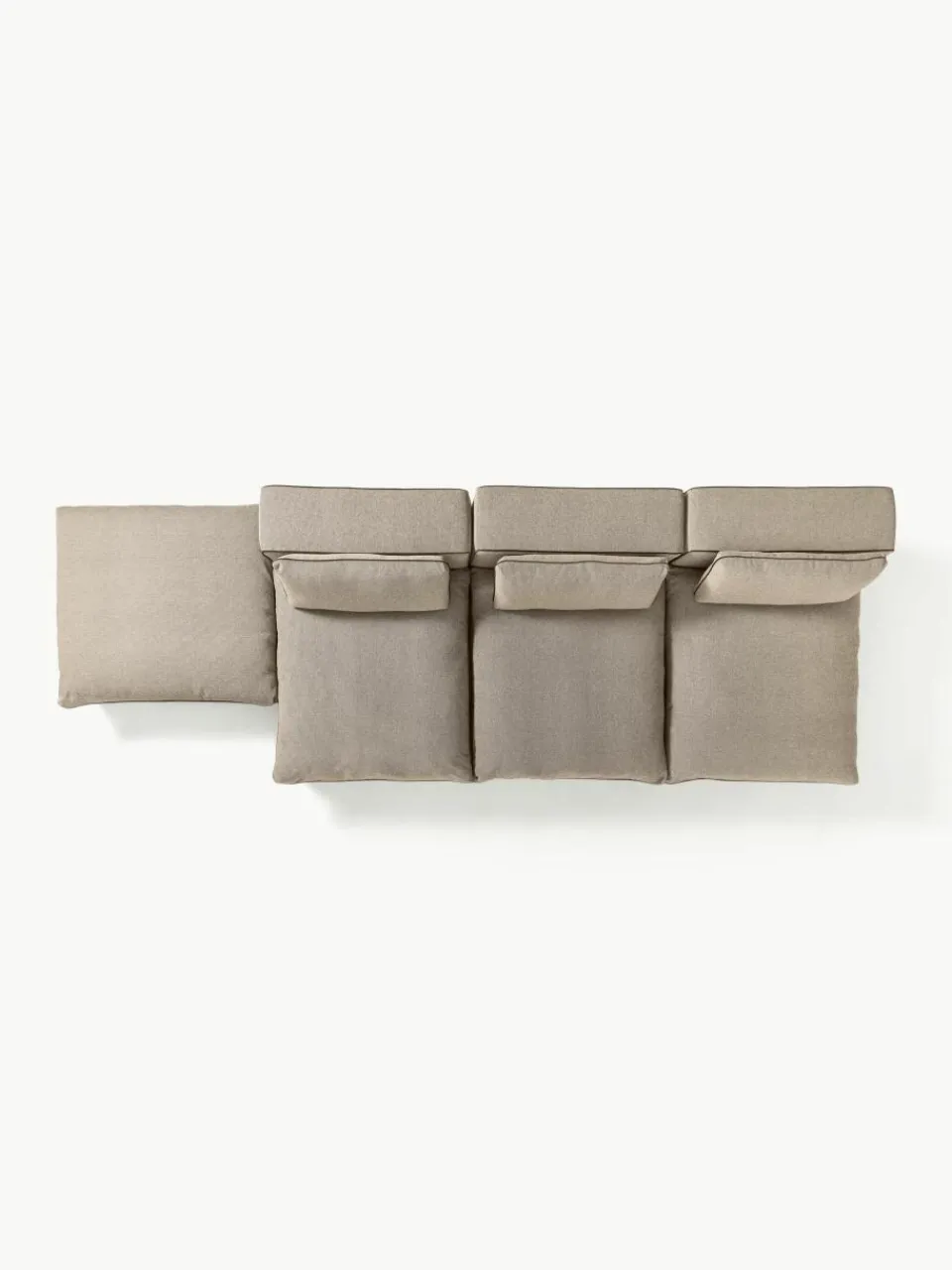 Modulaire XL bank Felix met poef^Westwing Collection Fashion