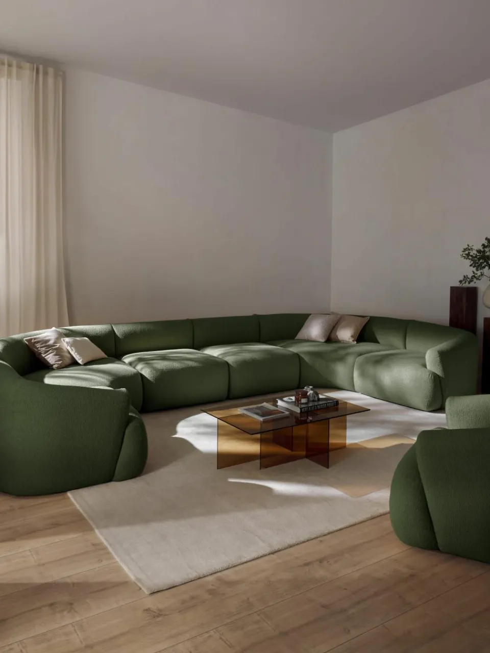 Modulaire XL bouclé bankstel Sofia^Westwing Collection Best