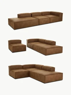 Modulaire XL chaise longue Lennon van gerecycled leer^Westwing Collection Best
