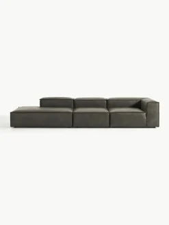 Modulaire XL chaise longue Lennon van gerecycled leer^Westwing Collection Fashion
