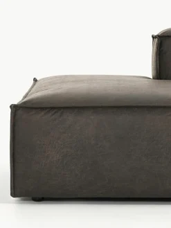Modulaire XL chaise longue Lennon van gerecycled leer^Westwing Collection Fashion