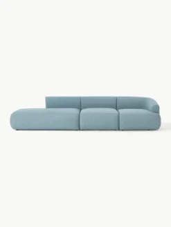 Modulaire XL chaise longue Sofia van bouclé stof^Westwing Collection Fashion