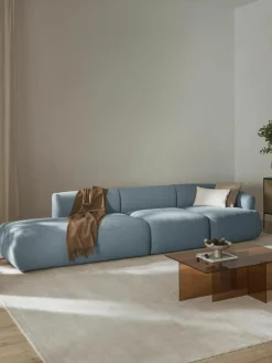 Modulaire XL chaise longue Sofia van bouclé stof^Westwing Collection Fashion