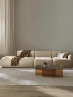 Modulaire XL chaise longue Sofia van bouclé stof^Westwing Collection Online