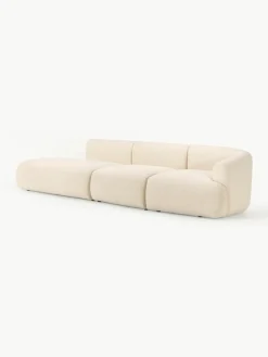 Modulaire XL chaise longue Sofia van bouclé stof^Westwing Collection Online