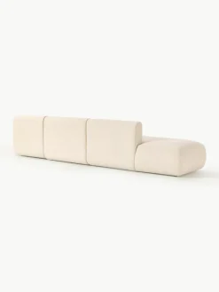 Modulaire XL chaise longue Sofia van bouclé stof^Westwing Collection Online