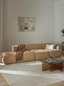 Modulaire XL chaise longue Sofia van bouclé stof^Westwing Collection Sale