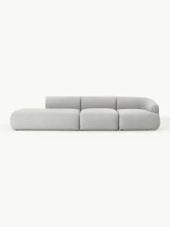 Modulaire XL chaise longue Sofia van bouclé stof^Westwing Collection New