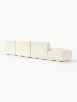 Modulaire XL chaise longue Sofia van bouclé stof^Westwing Collection Sale