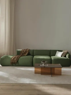 Modulaire XL chaise longue Sofia van bouclé stof^Westwing Collection Online