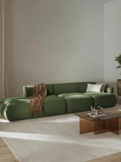 Modulaire XL chaise longue Sofia van bouclé stof^Westwing Collection Online