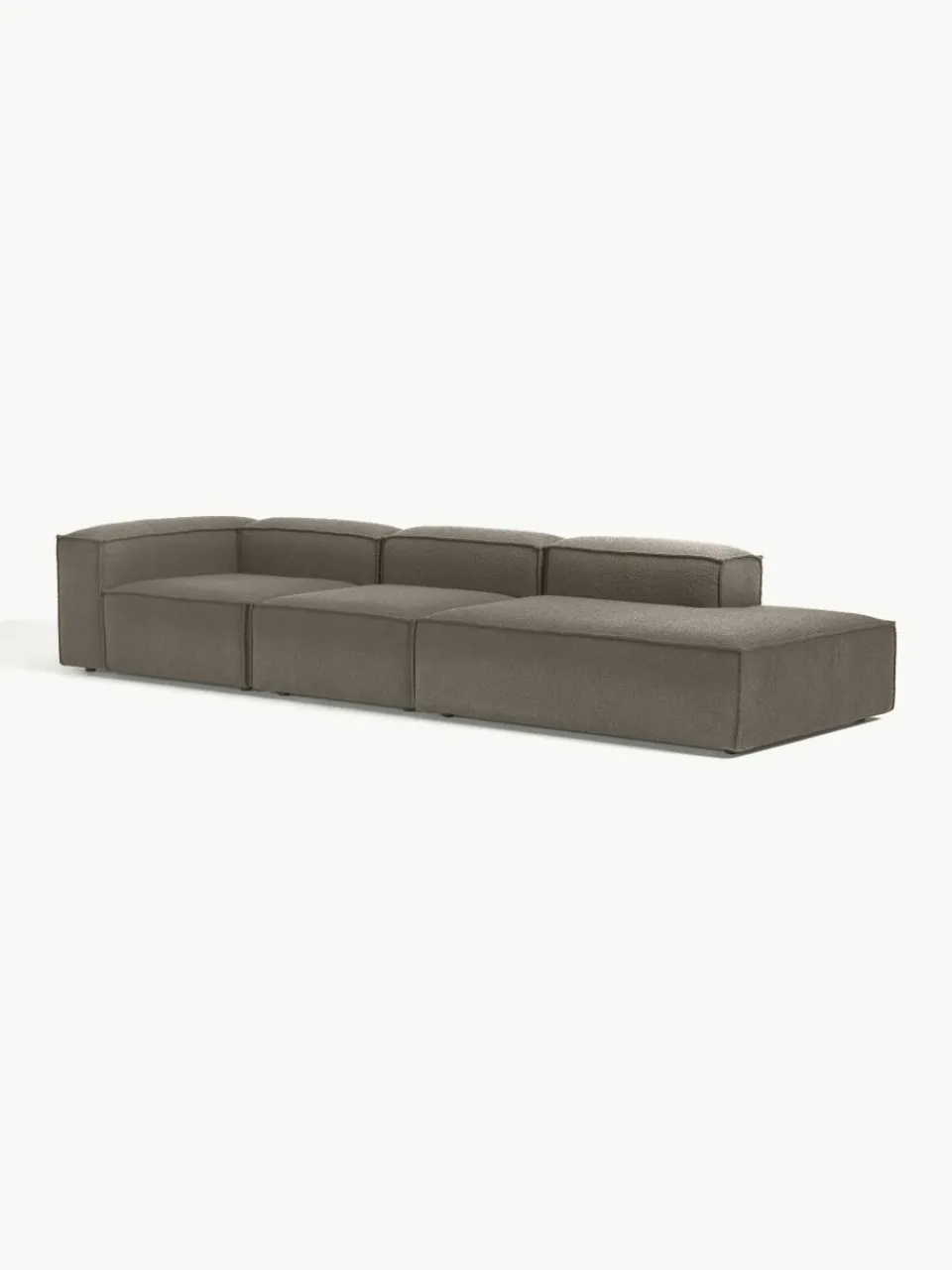 Modulaire XL chaise longue Lennon uit bouclé^Westwing Collection Best