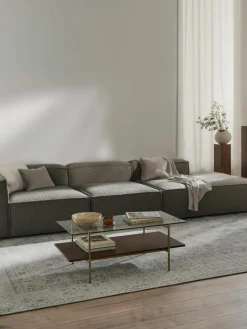 Modulaire XL chaise longue Lennon uit bouclé^Westwing Collection Best