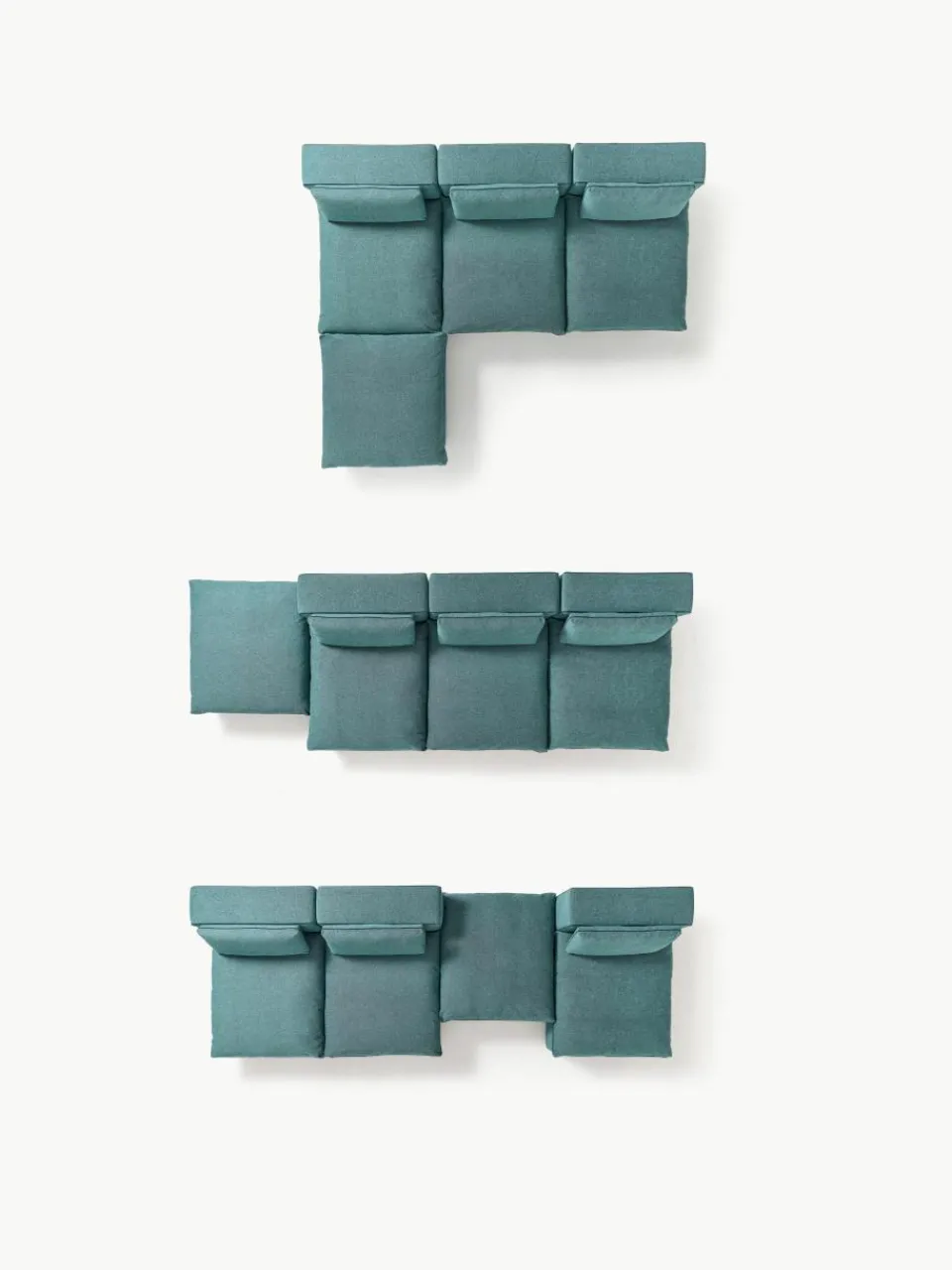 Modulaire XL hoekbank Felix met poef^Westwing Collection Sale