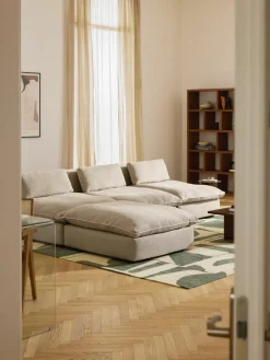 Modulaire XL hoekbank Felix met poef^Westwing Collection New
