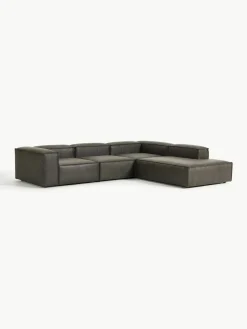 Modulaire XL hoekbank Lennon van gerecycled leer^Westwing Collection Discount