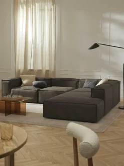 Modulaire XL hoekbank Lennon van gerecycled leer^Westwing Collection Discount