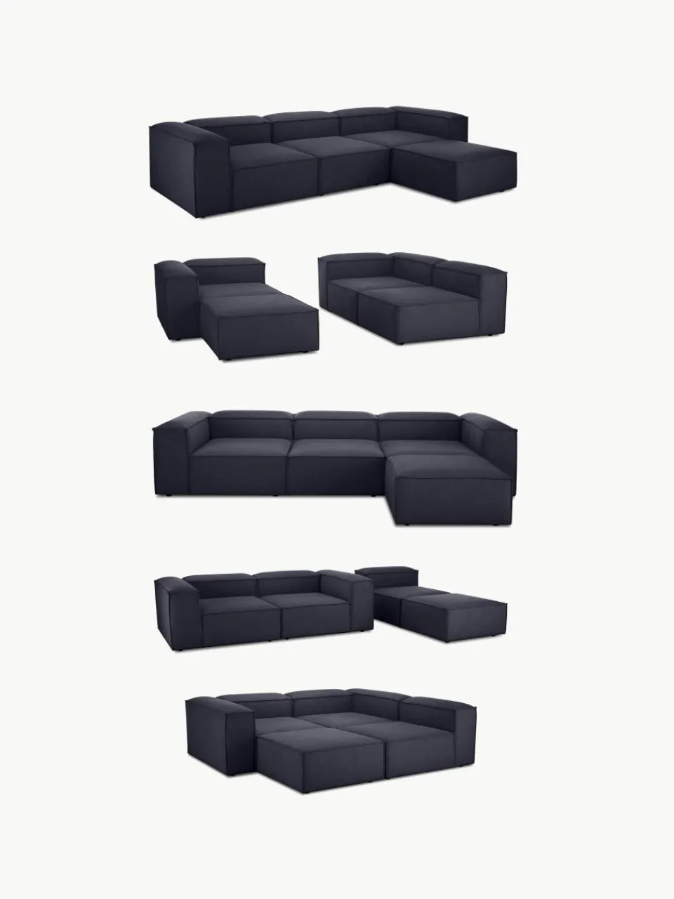 Modulaire XL hoekbank Lennon^Westwing Collection Hot