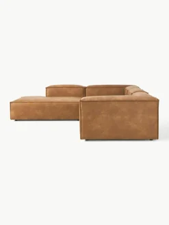 Modulaire XL hoekbank Lennon van gerecycled leer^Westwing Collection New