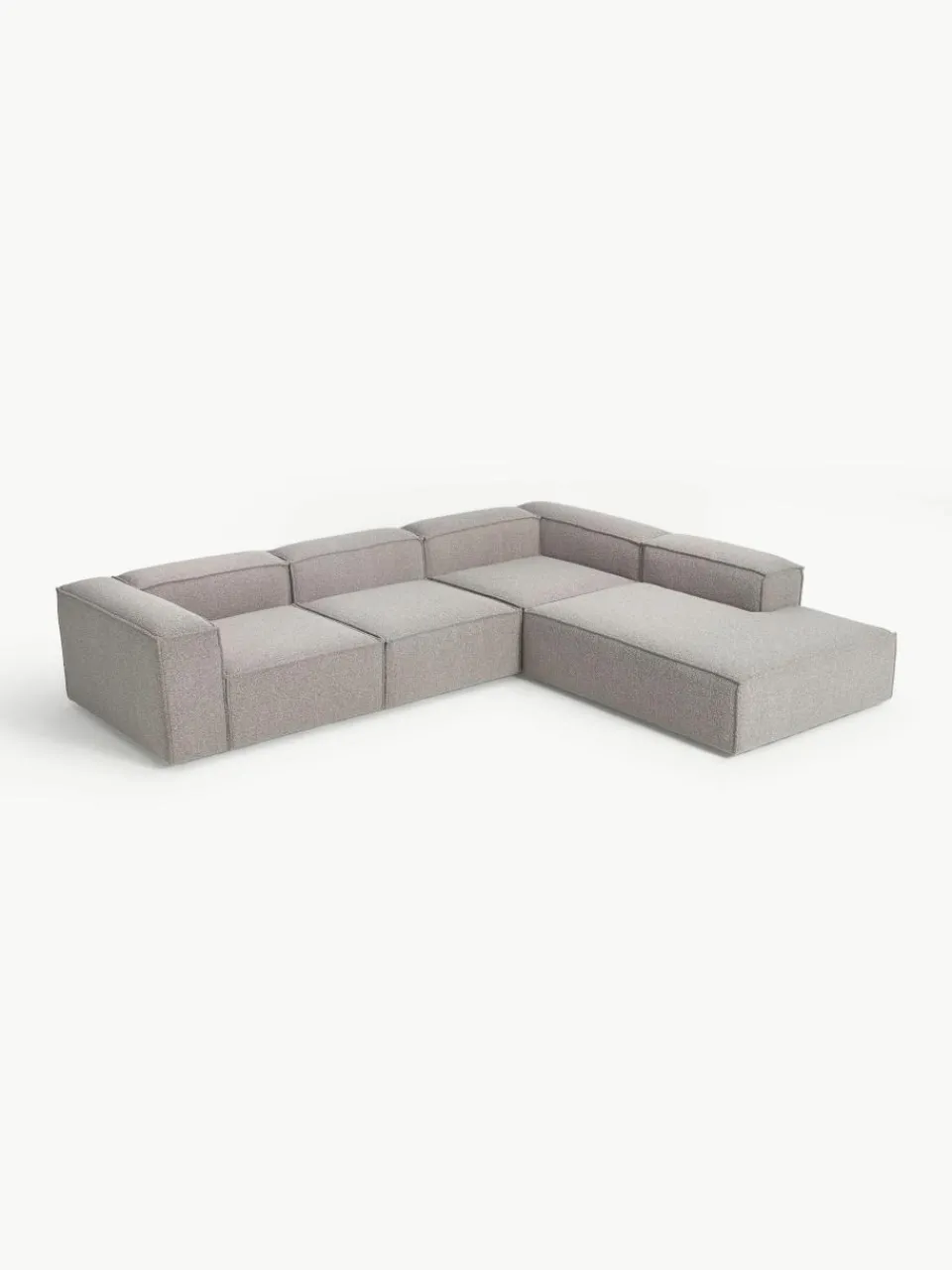 Modulaire XL hoekbank Lennon uit bouclé^Westwing Collection Outlet