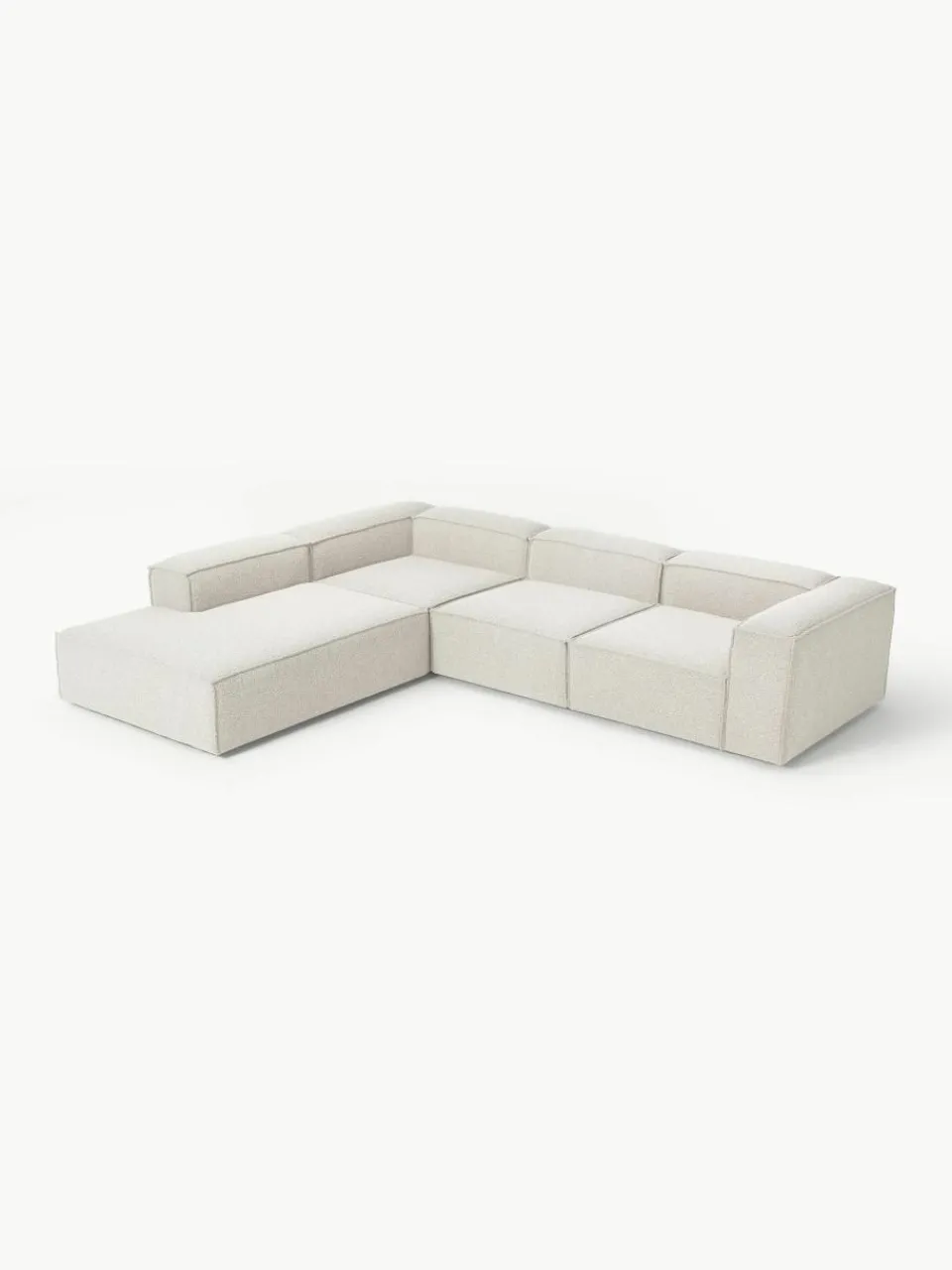 Modulaire XL hoekbank Lennon uit bouclé^Westwing Collection Outlet