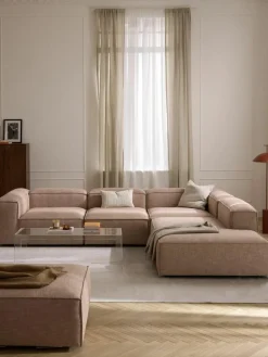 Modulaire XL hoekbank Lennon van linnenmix^Westwing Collection Clearance
