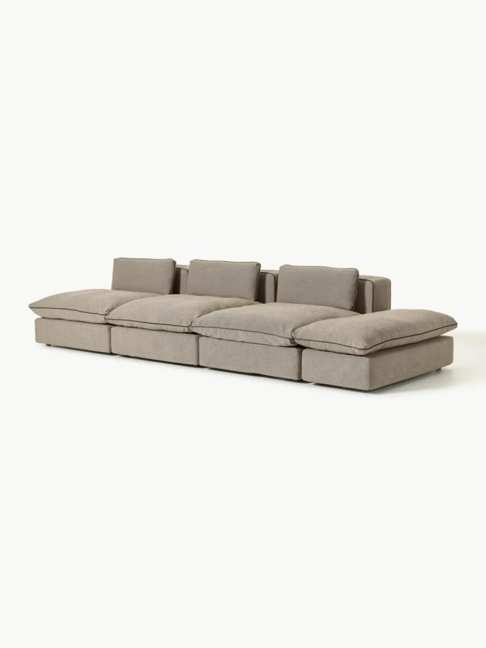 Modulaire XL-bank Felix (3-zits) met poef^Westwing Collection New