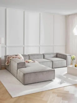 Modulaire XL-hoekbank Lennon van corduroy^Westwing Collection Hot