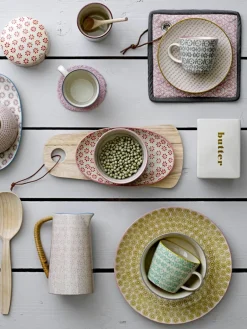 Mokken Carla met klein patroon, set van 4^Bloomingville Hot