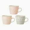 Mokken Cécile met klein patroon, set van 3^Bloomingville New