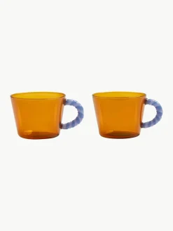 Mokken Duet uit borosilicaatglas, 2 stuks^&k Amsterdam Best