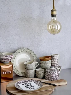 Mokken Karine met klein patroon, set van 4^Bloomingville Hot