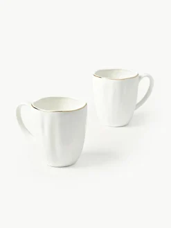 Mokken Sali met reliëf, 2 stuks^Westwing Collection Outlet