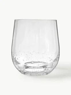 Mondgeblazen Bubble waterglazen met decoratieve luchtbellen, 4 stuks^Broste Copenhagen Outlet