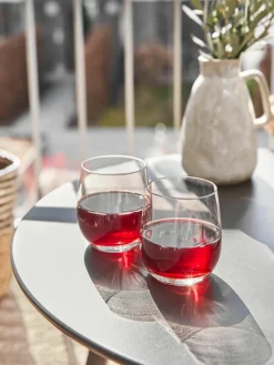 Mondgeblazen Bubble waterglazen met decoratieve luchtbellen, 4 stuks^Broste Copenhagen Outlet