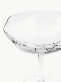 Mondgeblazen champagneglazen Limfjord, 4 stuks^Broste Copenhagen Online