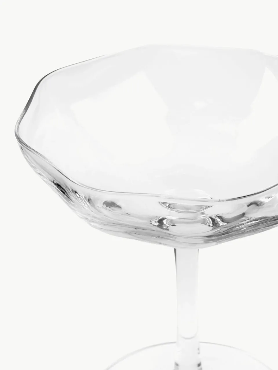 Mondgeblazen champagneglazen Limfjord, 4 stuks^Broste Copenhagen Online