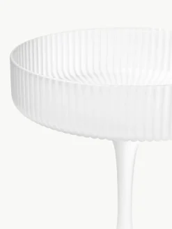 Mondgeblazen champagneglazen Ripple met groefreliëf, 2 stuks^ferm LIVING Fashion