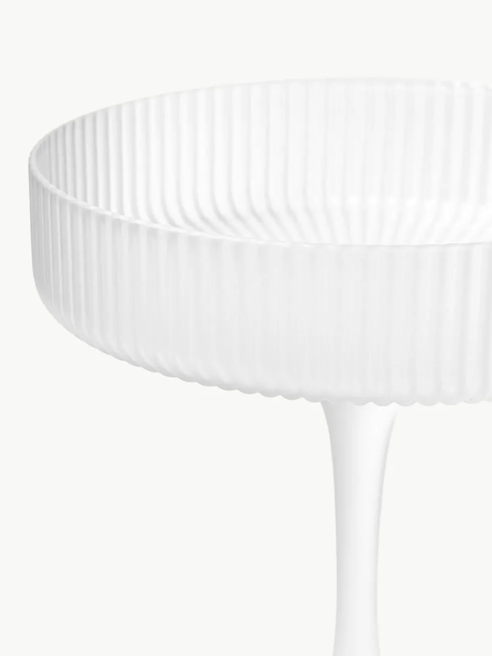 Mondgeblazen champagneglazen Ripple met groefreliëf, 2 stuks^ferm LIVING Fashion