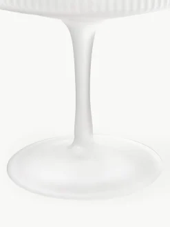 Mondgeblazen champagneglazen Ripple met groefreliëf, 2 stuks^ferm LIVING Fashion