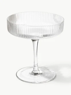 Mondgeblazen champagneglazen Ripple met groefreliëf, 2 stuks^ferm LIVING Best